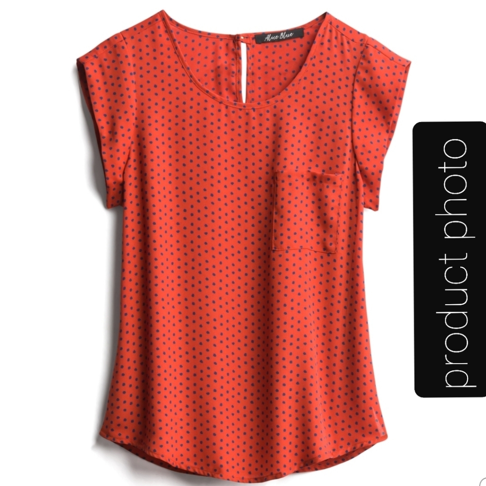 Alice Blue One Pocket Blouse